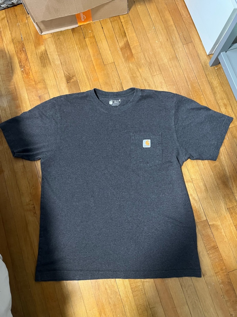 Carhartt Loose Fit Pocket Tee - Heather Charcoal Grey
